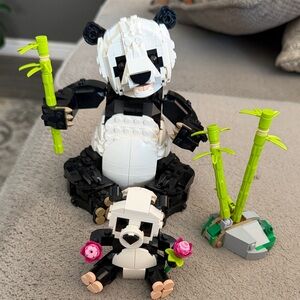 Lego Panda Building Set - Black, White, Green